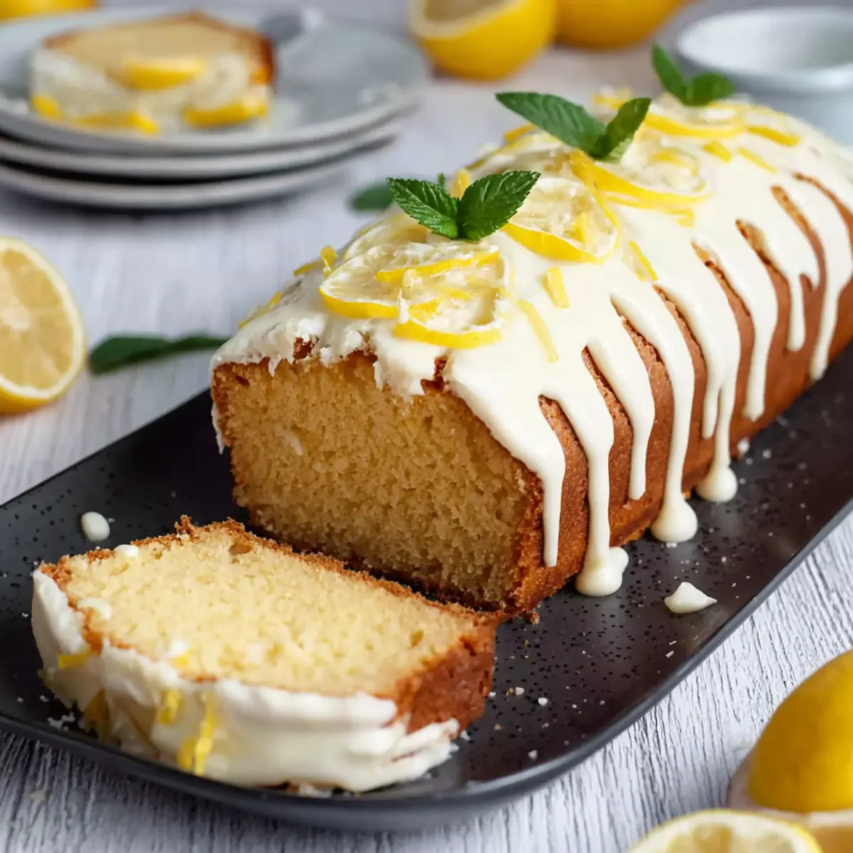 Zitronenkuchen aus der Kastenform