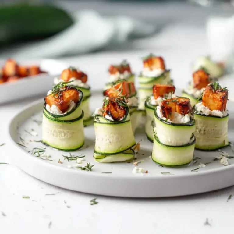 Zucchini Frischkäse Röllchen