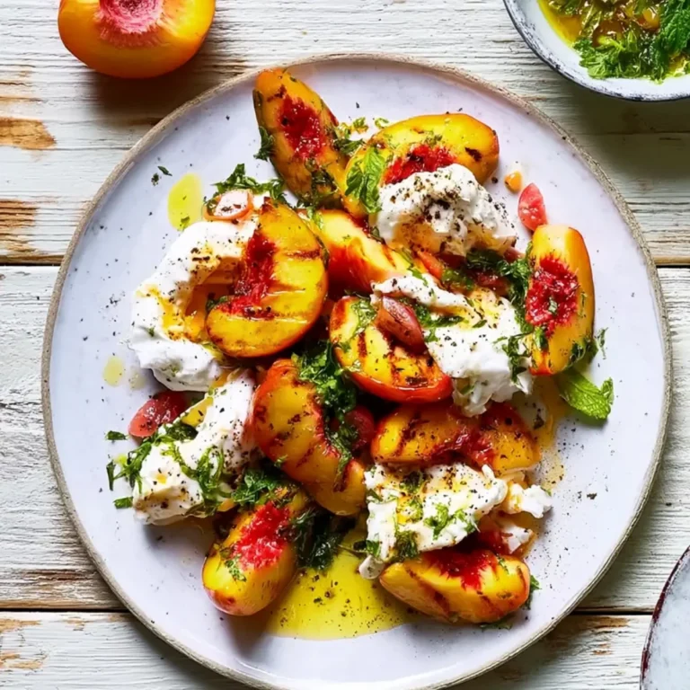 Burrata mit Nektarinen