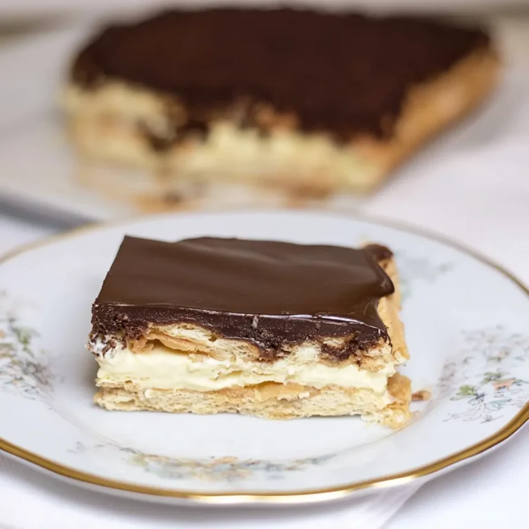 Eclair Kuchen ohne Backen