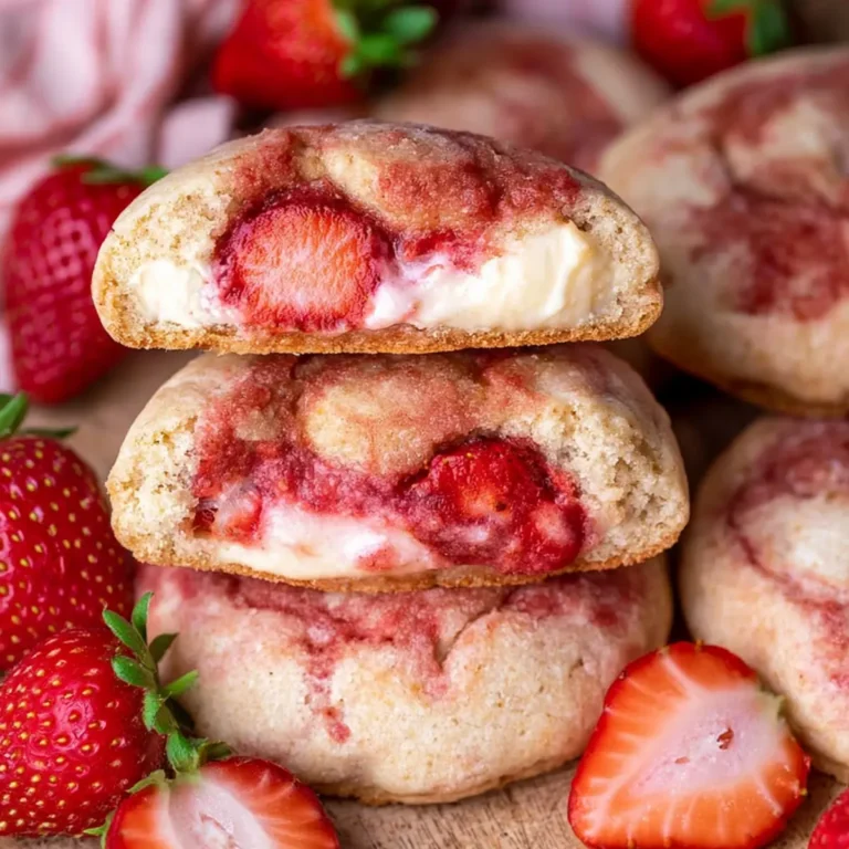 Erdbeer Cheesecake Cookies