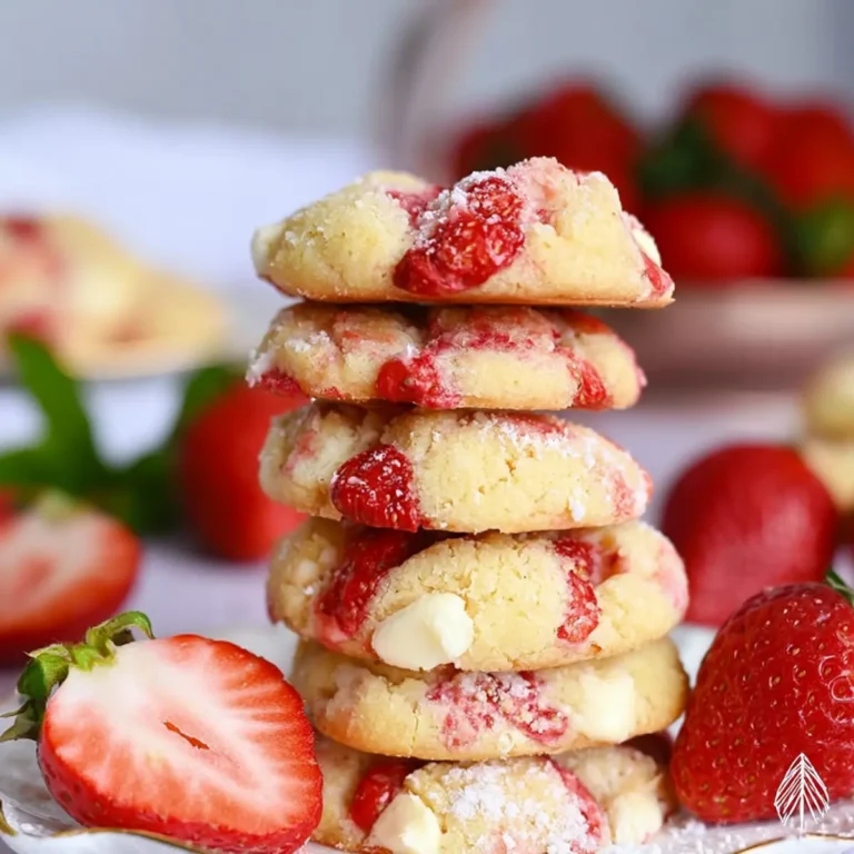 Erdbeer Frischkäse Cookies
