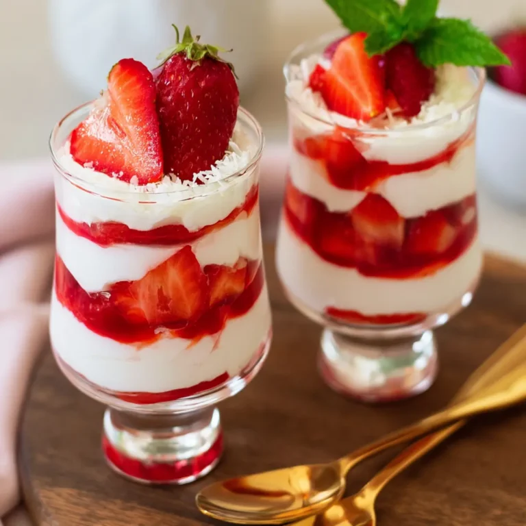 Erdbeer Kokos Dessert