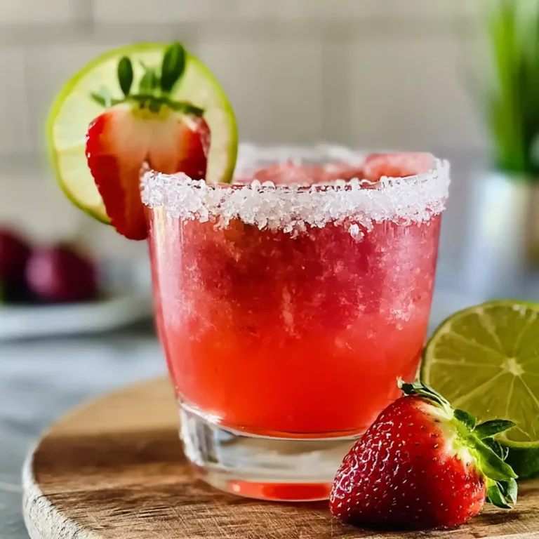 Erdbeer Limette Mocktail Margarita