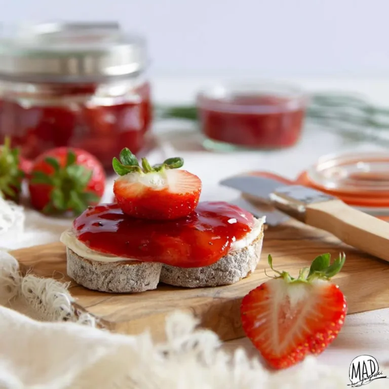 Erdbeer Marmelade mit Birkenzucker
