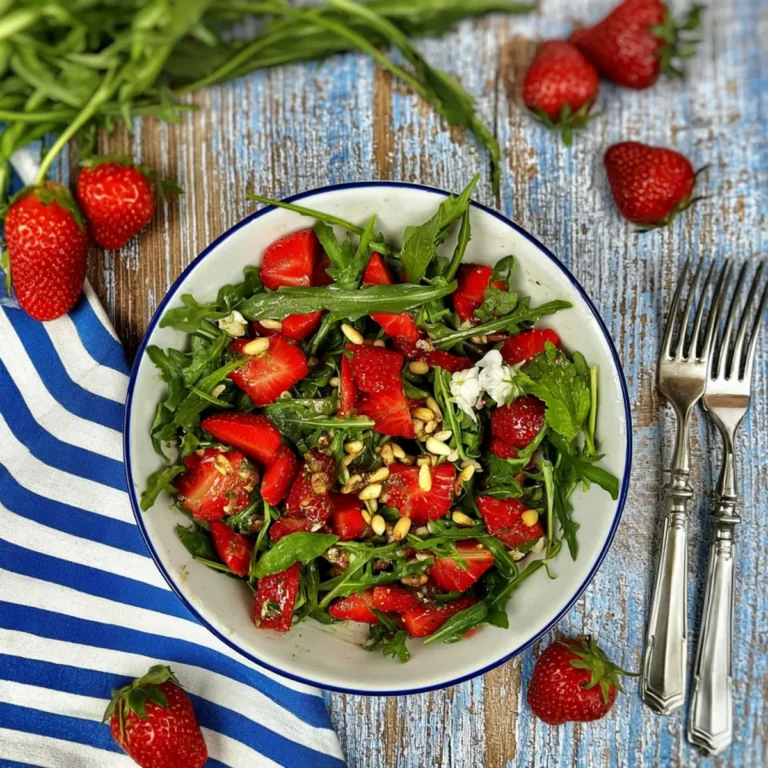 Erdbeer Rucola Salat