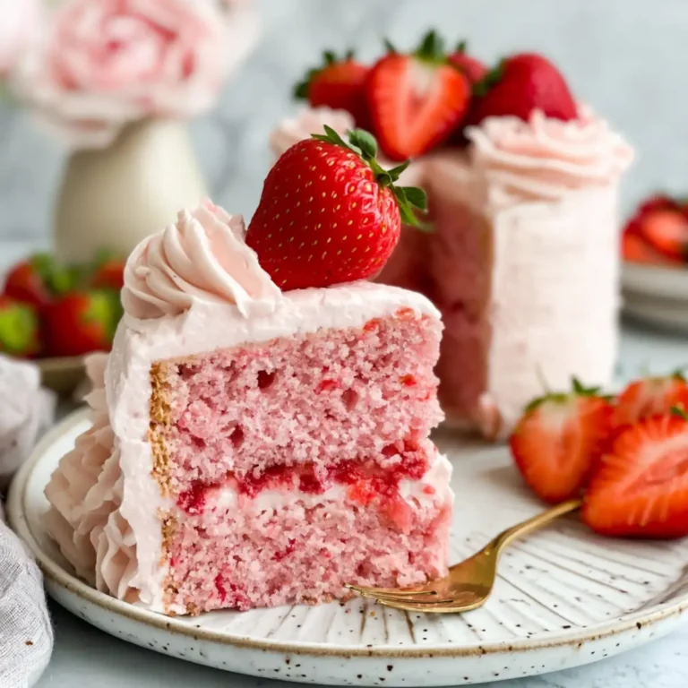 Erdbeerkuchen mit Frischkäse Frosting