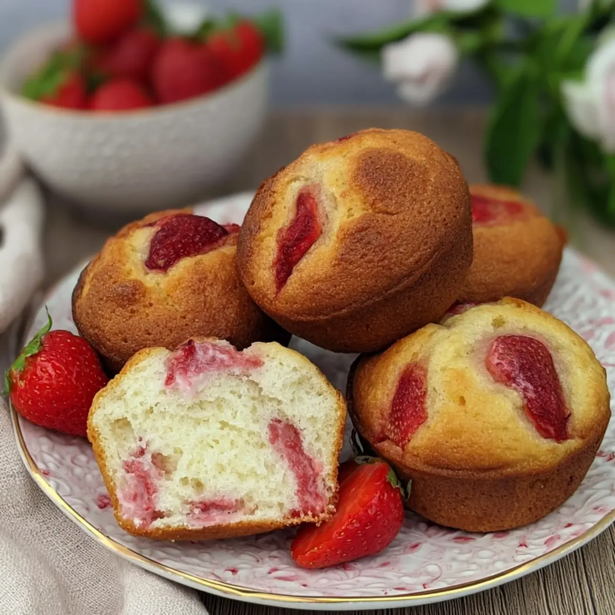 Erdbeermuffins mit Joghurt