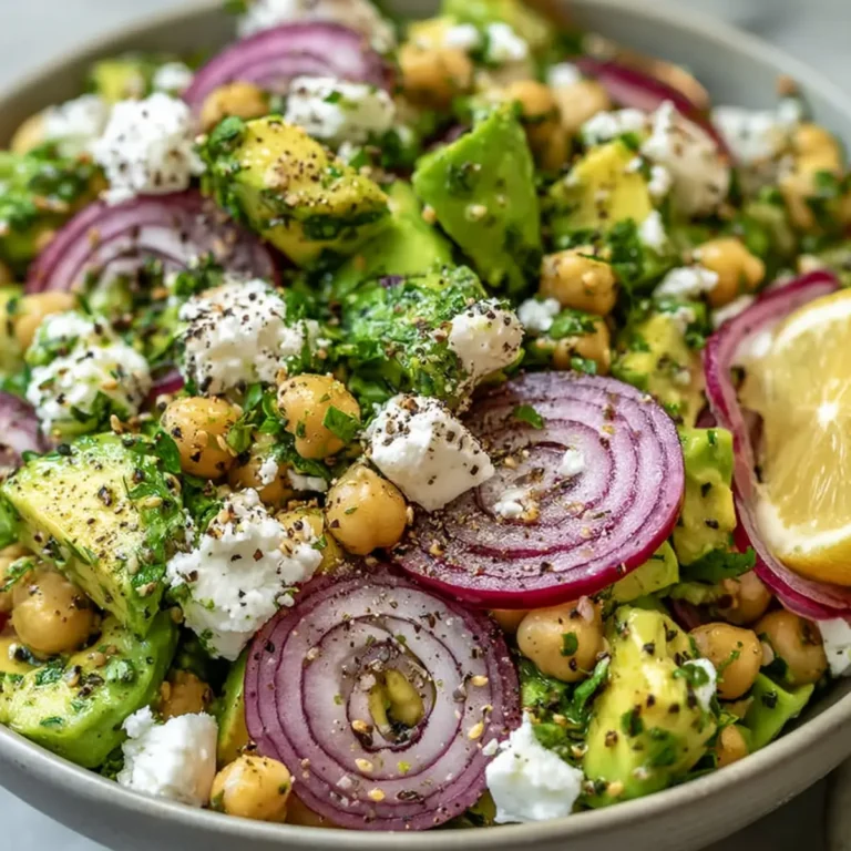 Kichererbsen Feta Avocado Salat