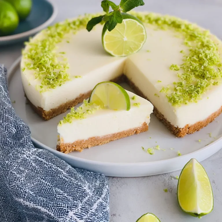 Limetten Cheesecake ohne Backen