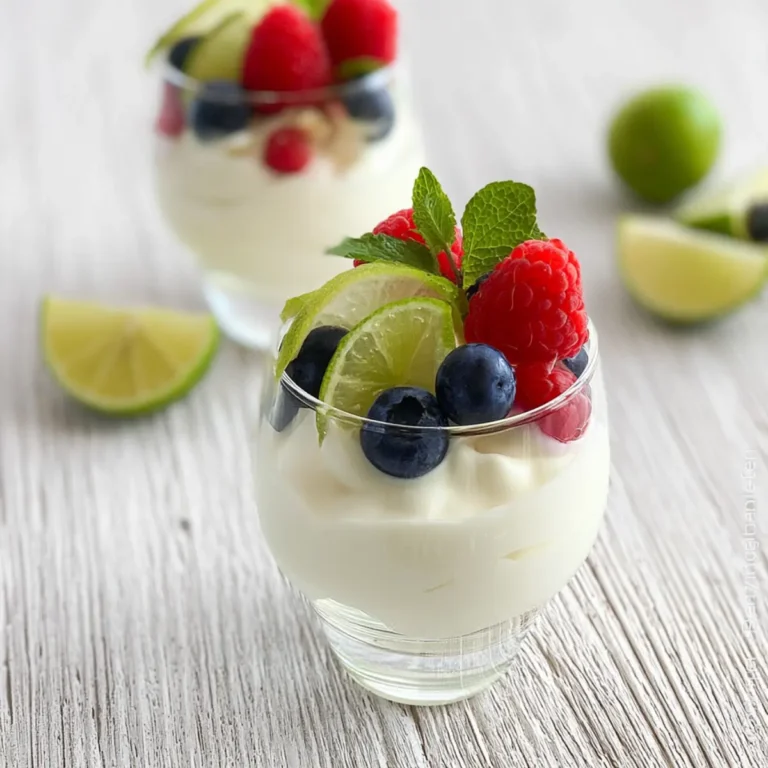 Limetten Joghurtmousse