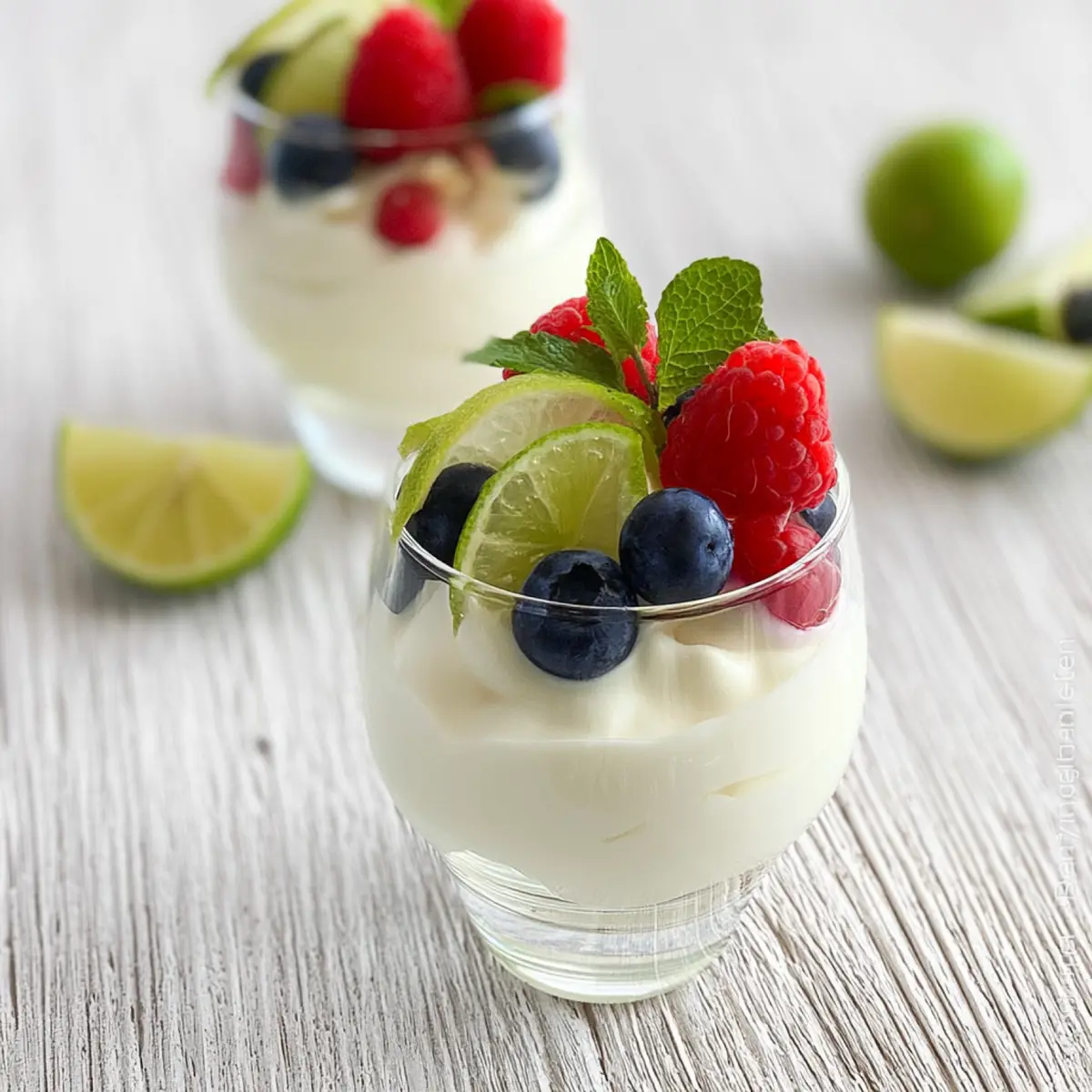 Limetten Joghurtmousse