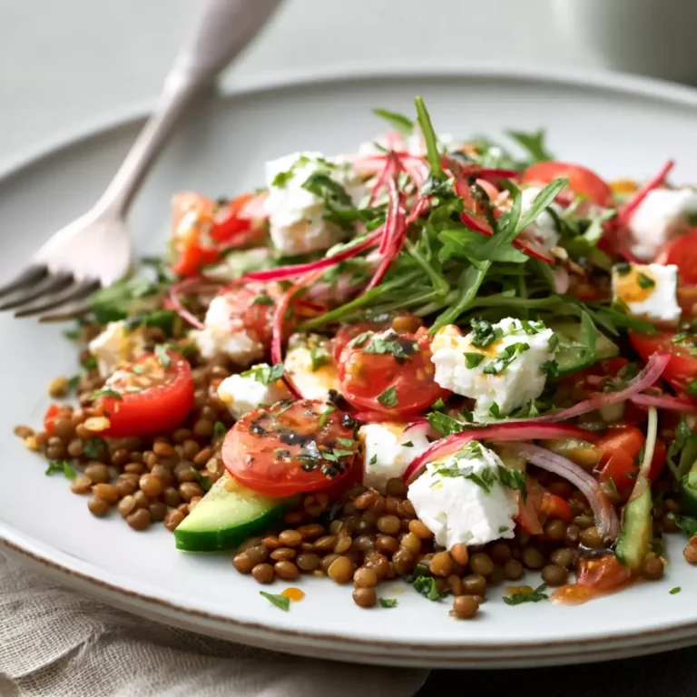 Linsensalat mit Feta