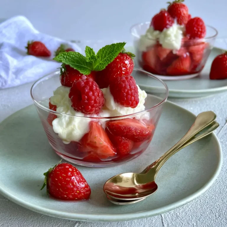 Marinierte Erdbeeren mit Mascarponecreme
