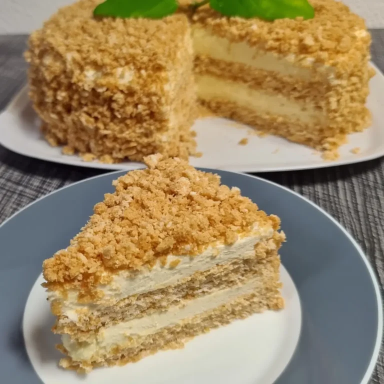 Napoleon Kuchen ohne Backen