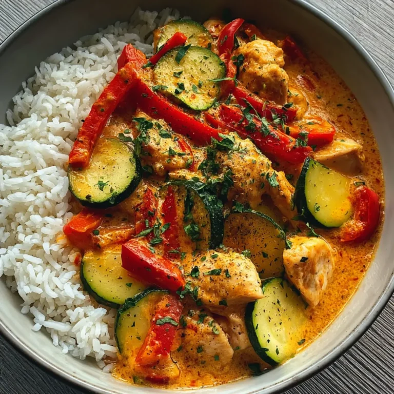 Paprika Zucchini Hähnchen