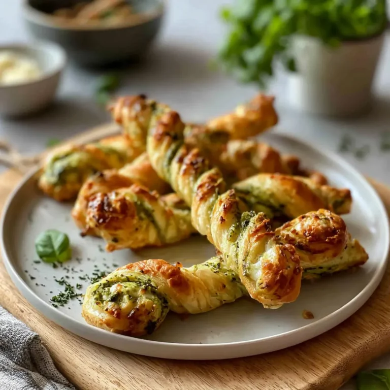 Pesto Twists mit Mozzarella