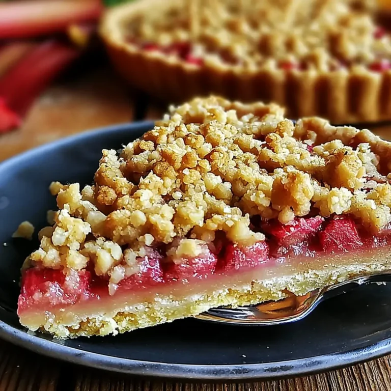 Rhabarber Crumble Tarte