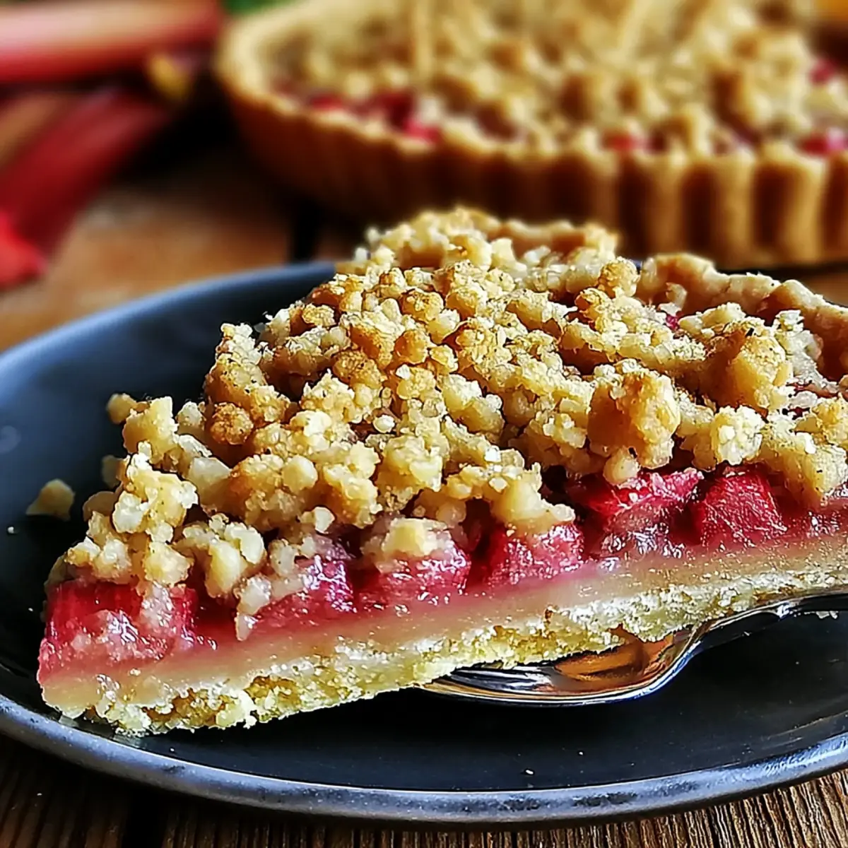 Rhabarber Crumble Tarte