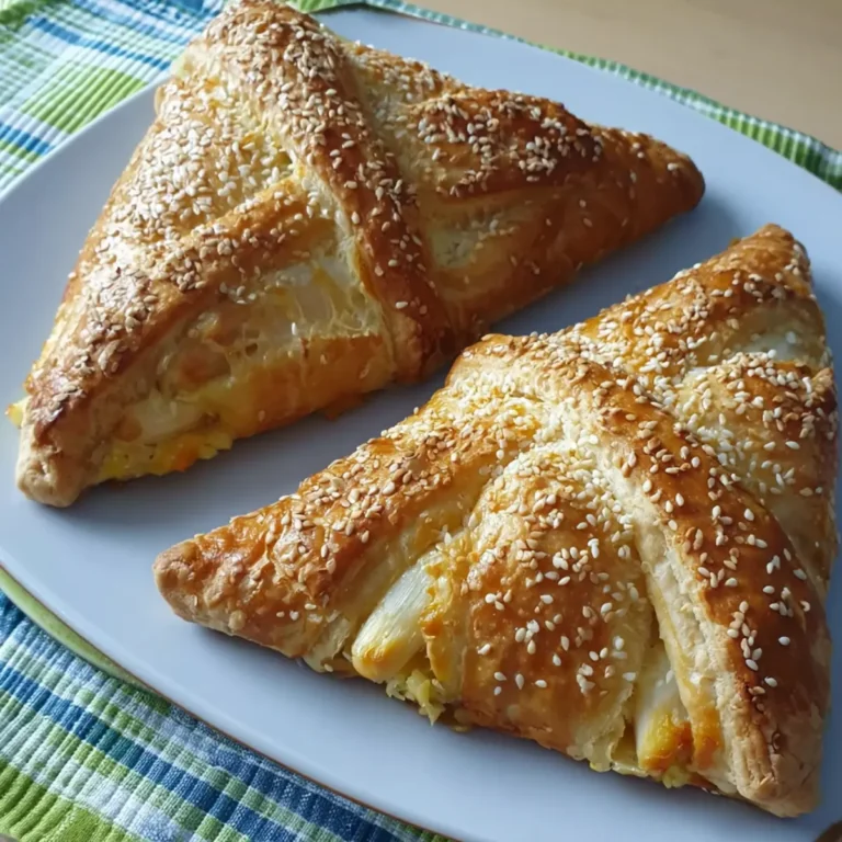 Spargel in Blätterteig