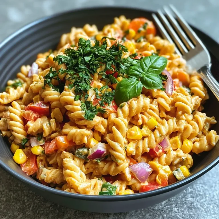 Veganer Ranch Nudelsalat