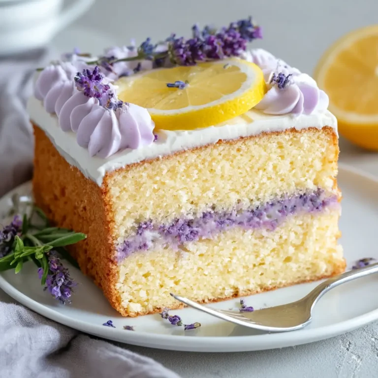 Zitronen Lavendel Kuchen