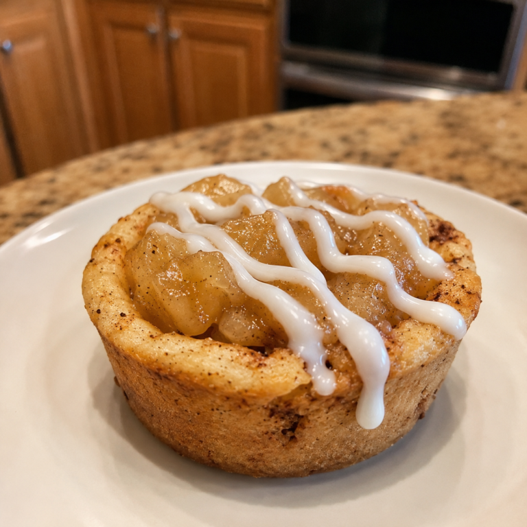 3-Ingredient Cinnamon Roll Apple Pie Cups