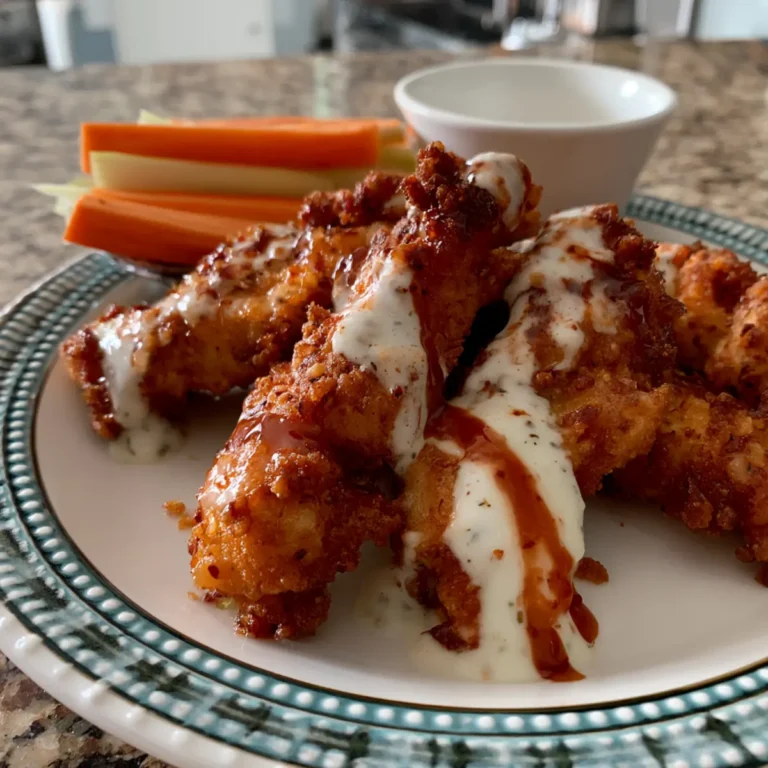 4th of July Firecracker Chicken Tenders with Creamy Ranch Glaze
