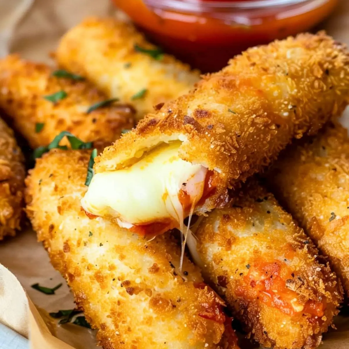 Air Fryer Mozzarella Crunch Bombs