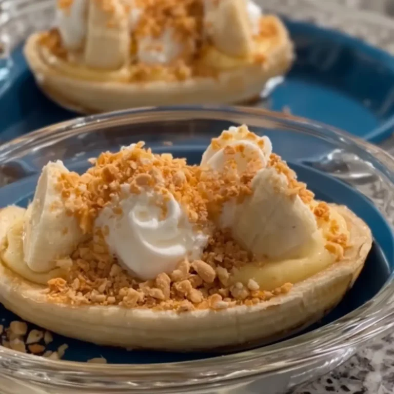 Banana Pudding Banana Split Boats