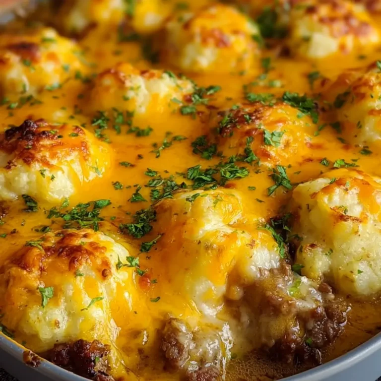 Cheddar Bay Hamburger Casserole