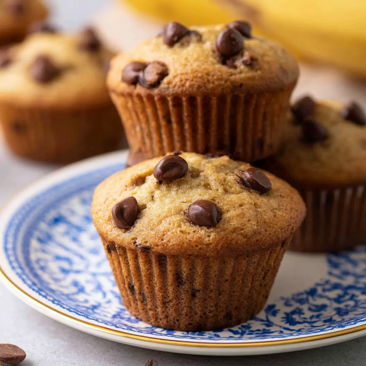 Chocolate Chip Banana Muffins