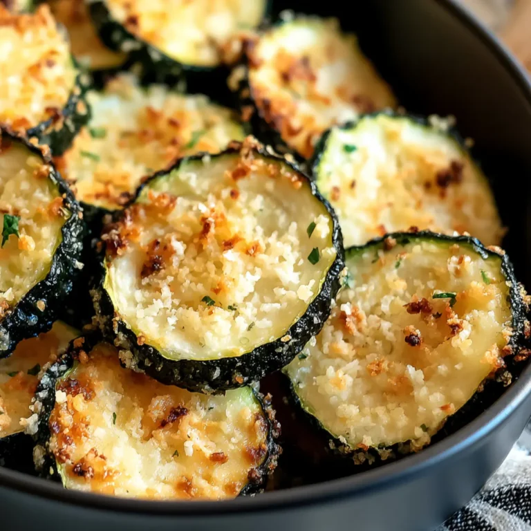 Crispy Baked Parmesan Zucchini Rounds