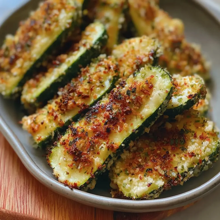 Crispy Baked Parmesan Zucchini recipe