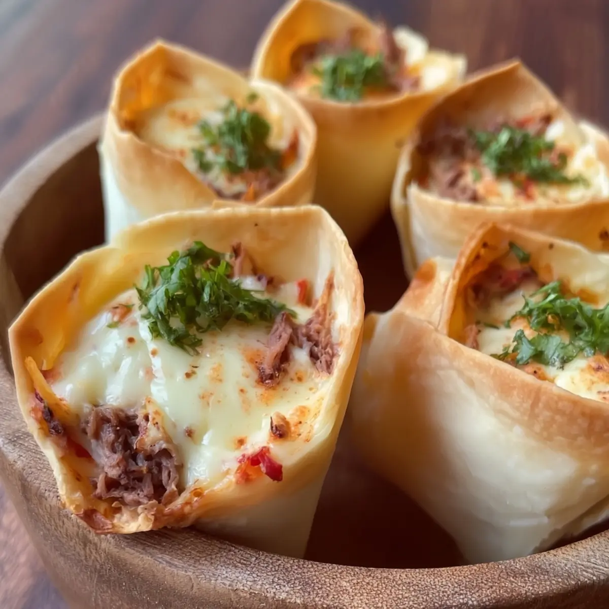 Crispy Beef Cones