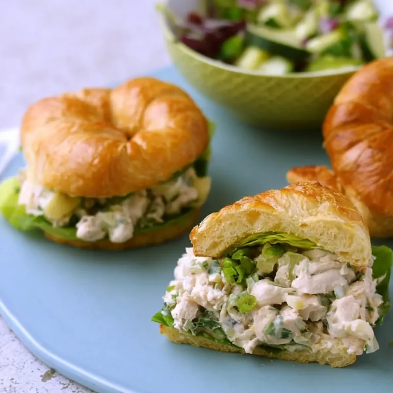 Dill Pickle Chicken Salad Croissants