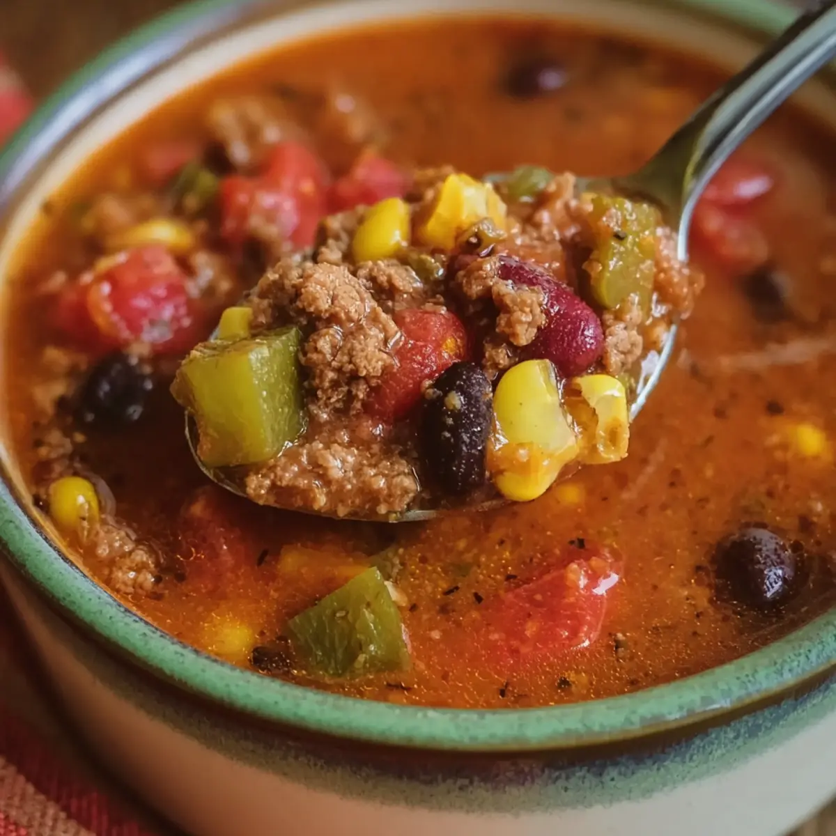 Hearty Crockpot Cowboy Soup