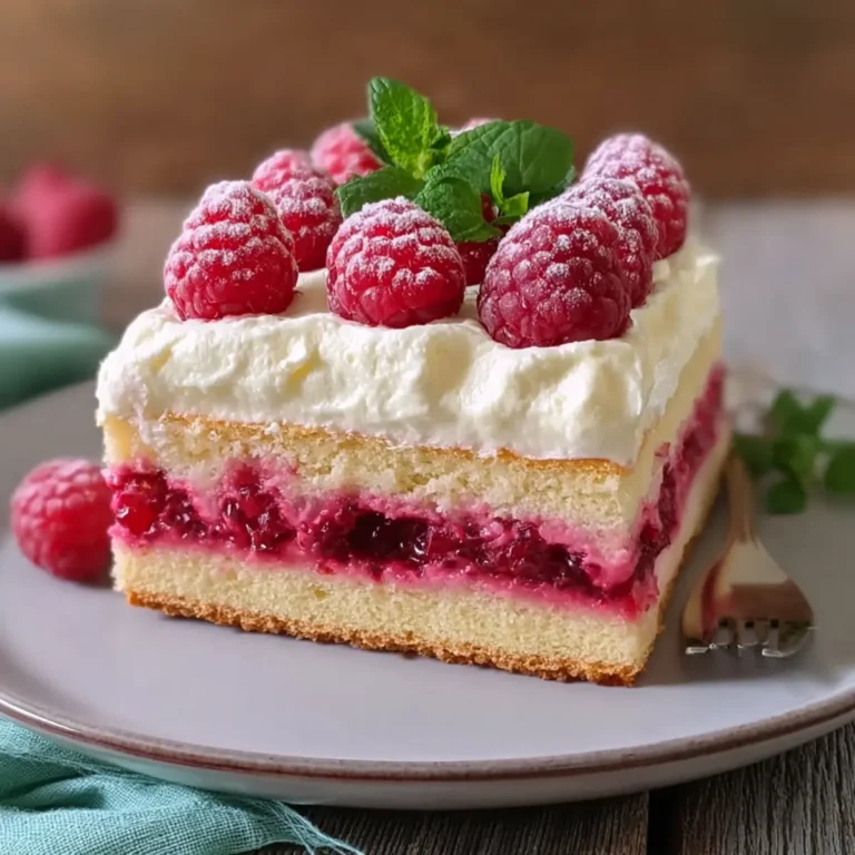 Himbeerkuchen mit Paradiescreme