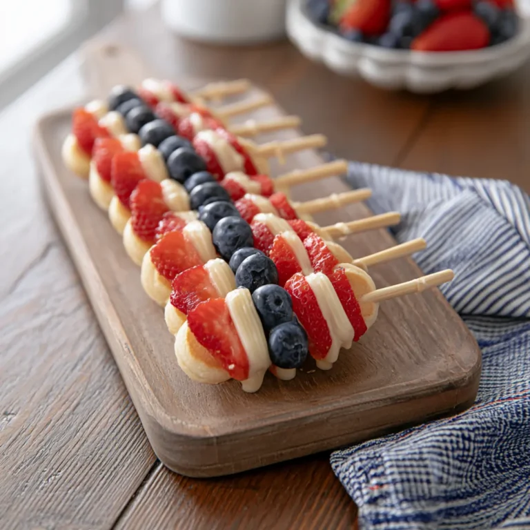 Patriotic Mini Pancake Skewers