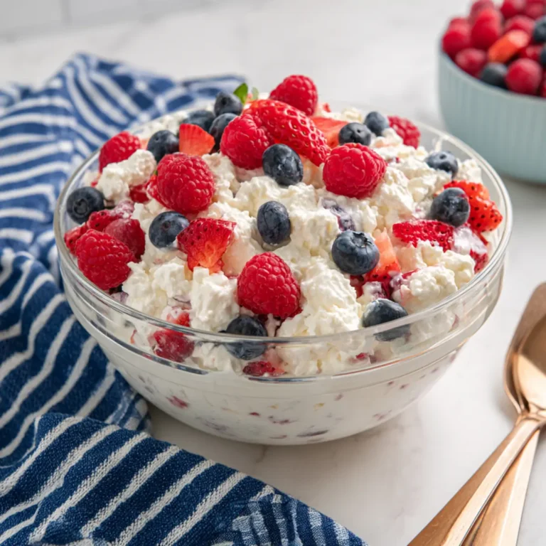 Red White and Blue Cheesecake Salad