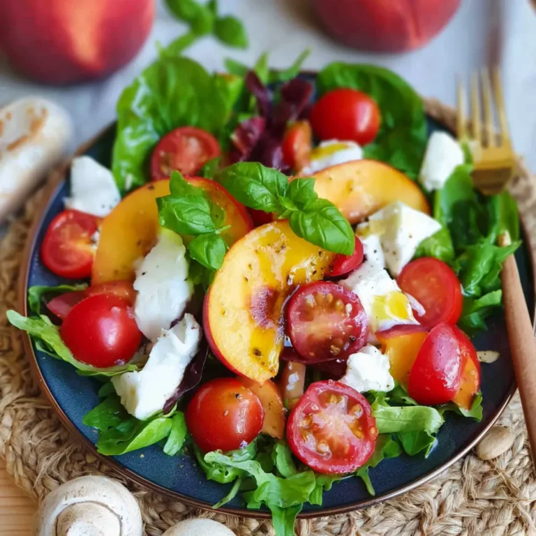 Sommersalat mit Nektarine