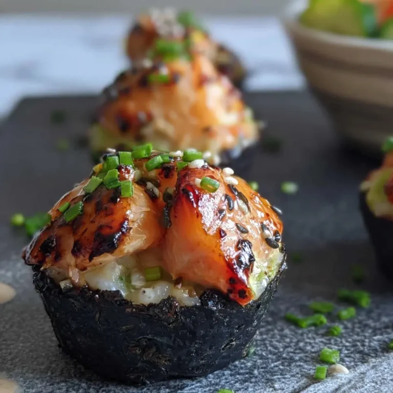 Spicy Salmon Rice Muffins