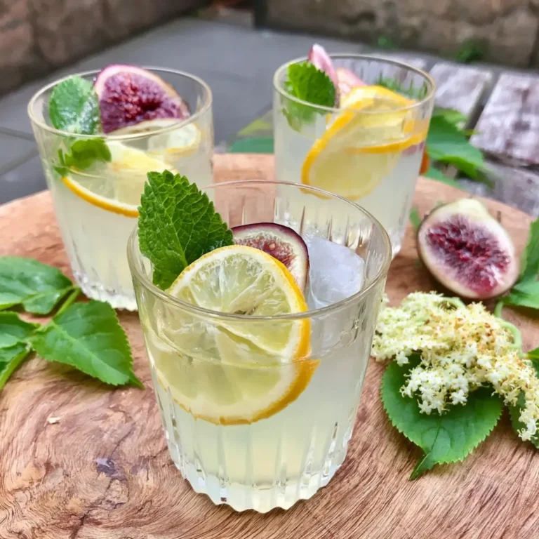 Willkommensdrink mit Holunderblüte