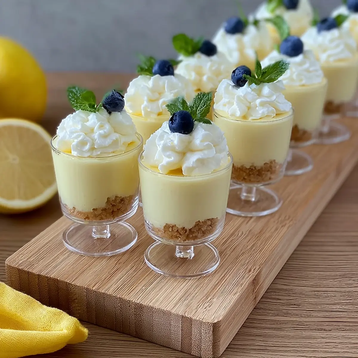 Zitronen Cheesecake im Glas