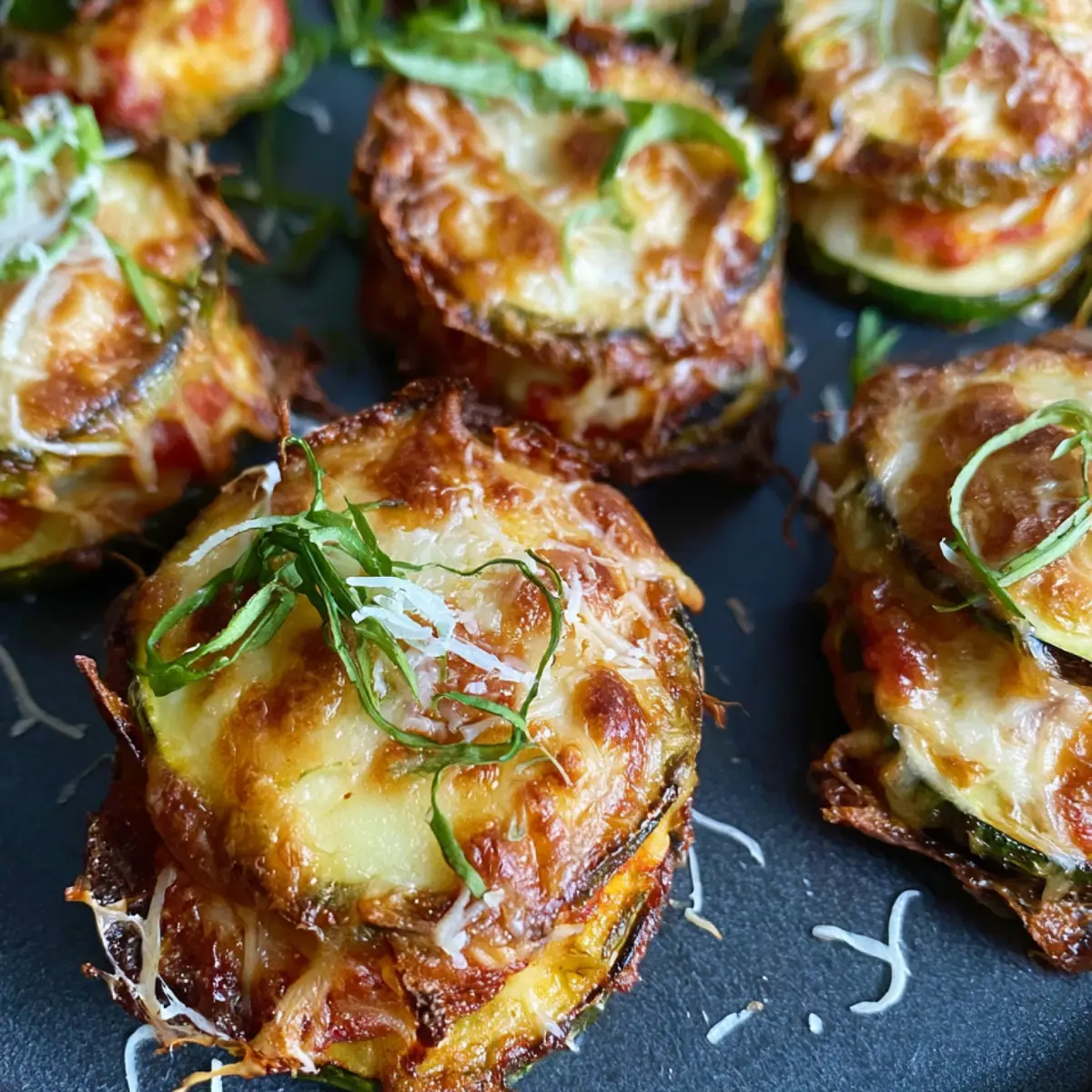 Zucchini Pizza Stacks