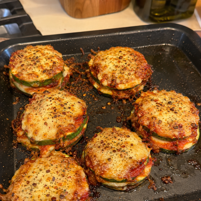 Zucchini Pizza Stacks