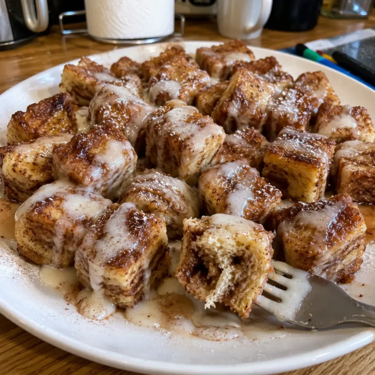 Cinnamon Roll French Toast Bites Recipe