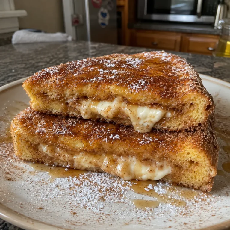 Cinnamon Sugar Churro Stuffed French Toast
