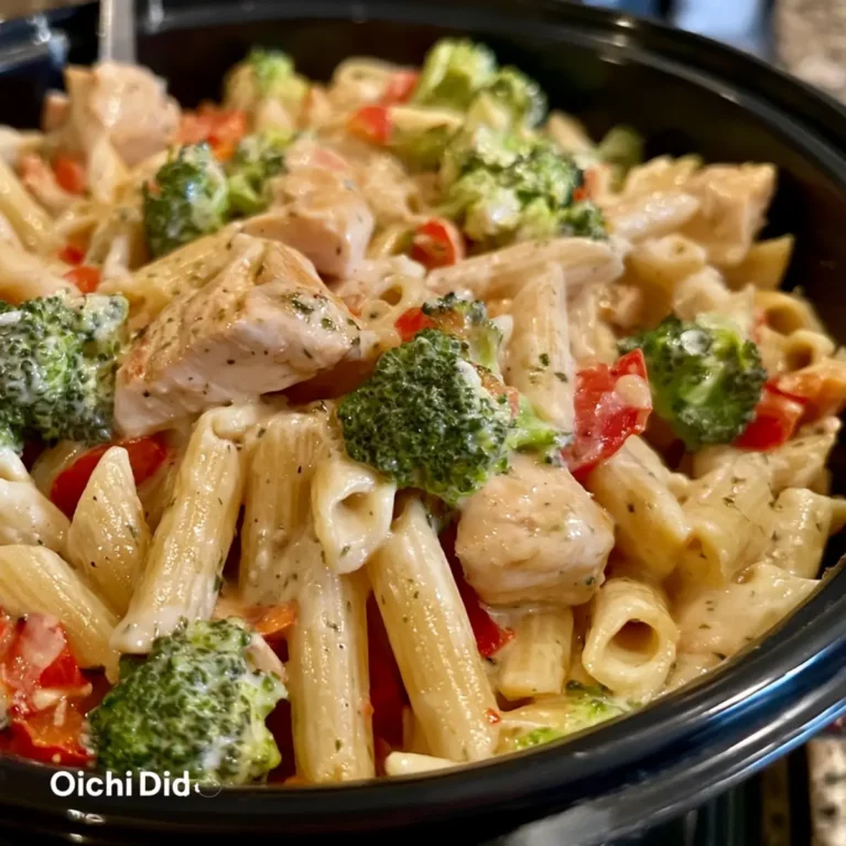 Creamy Chicken Penne with Broccoli & Peppers