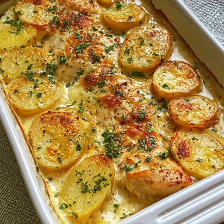 Creamy Chicken Potato Coin Bake